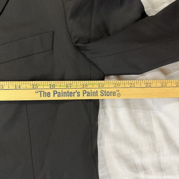 VITALE BARBERIS CANONICO Blazer 38 Grasie Uomo Super 110s Wool Black 3 Button - Picture 2 of 7